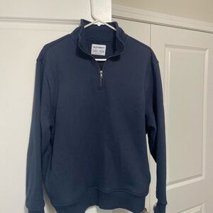 Old Navy Men's Dark Blue Zip-Up Sweater